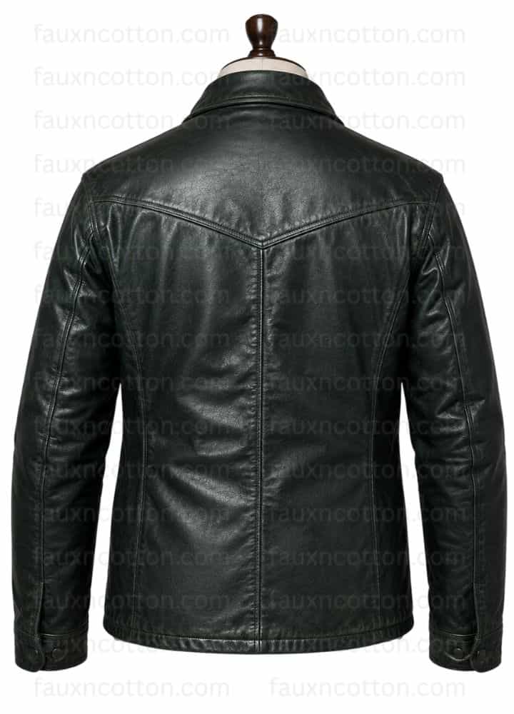 Jason Voorhees Green Leather Jacket