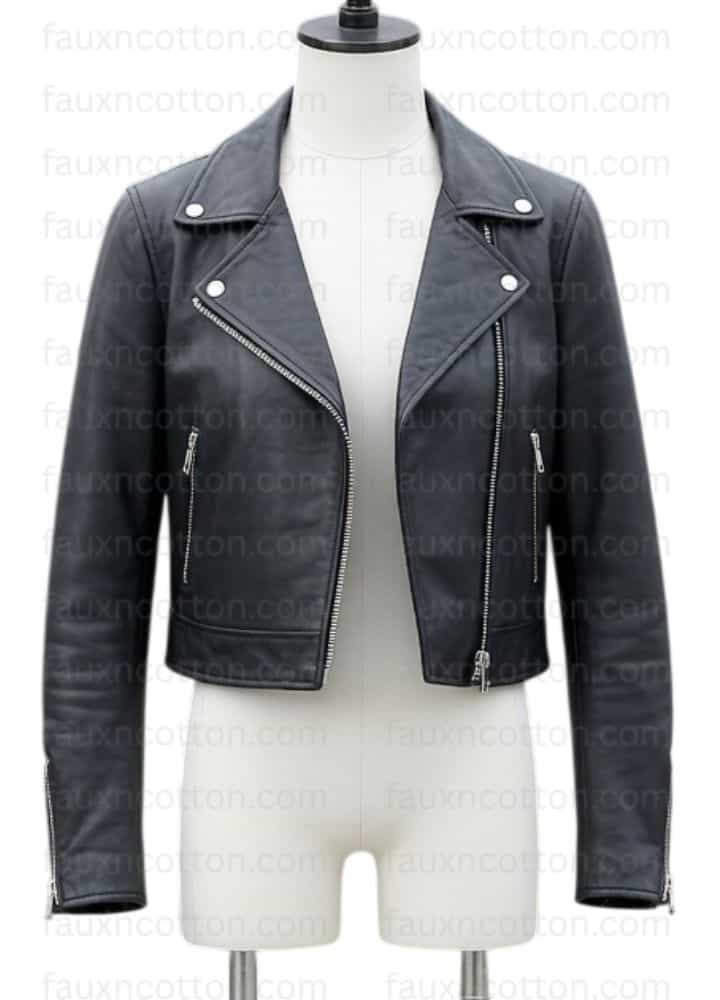 Kendall Jenner Street Style Black Leather Jacket