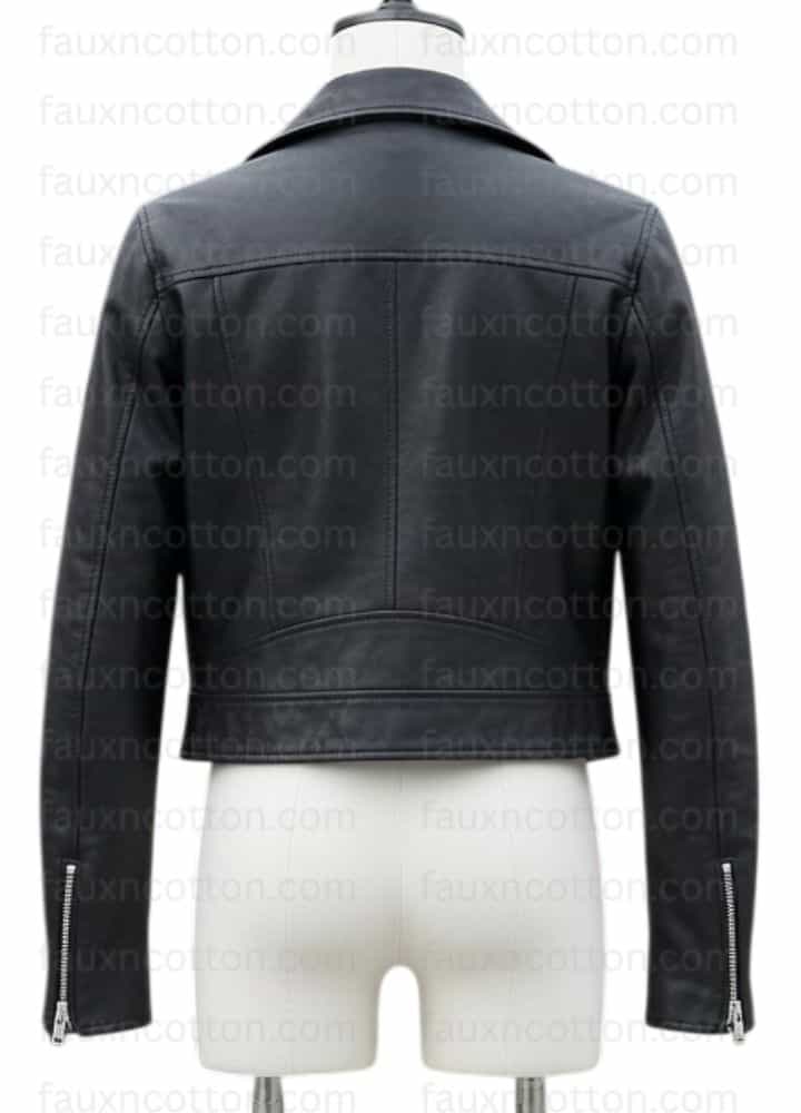 Kendall Jenner Street Style Black Leather Jacket