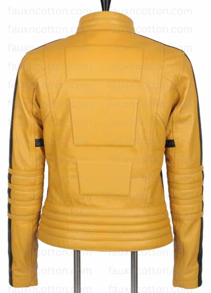Uma Thurman Kill Bill Yellow Motorcycle Jacket