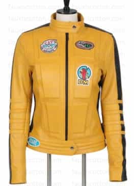 Uma Thurman Kill Bill Yellow Motorcycle Jacket