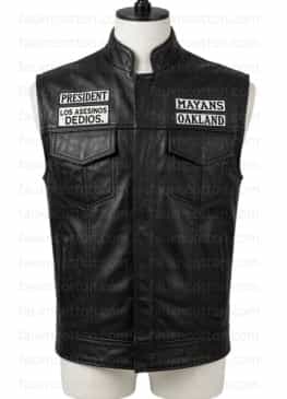 Mayans M.C. (Clayton Cardenas) Angel Reyes Leather Vest