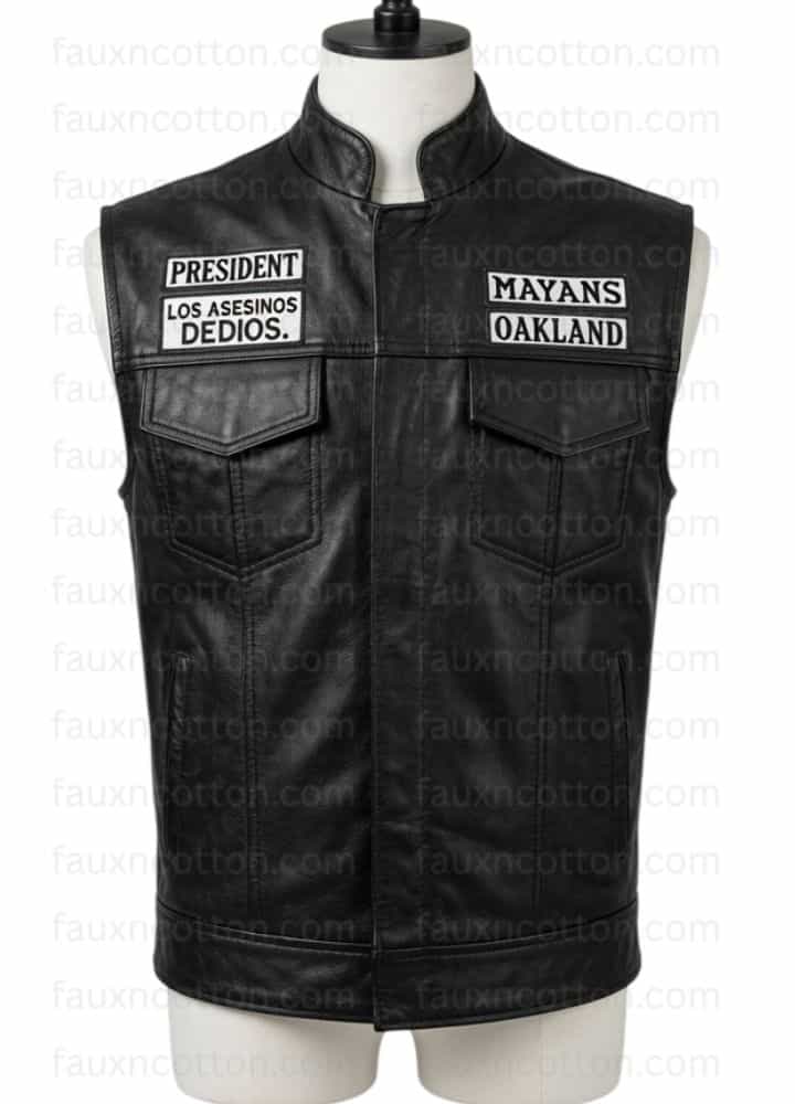 Mayans M.C. (Clayton Cardenas) Angel Reyes Leather Vest
