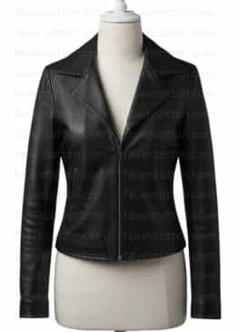 Hart to Heart Miley Cyrus (Self) Black Leather Jacket