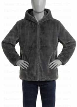 Drake Fuzzy Fur Hooded Jacket