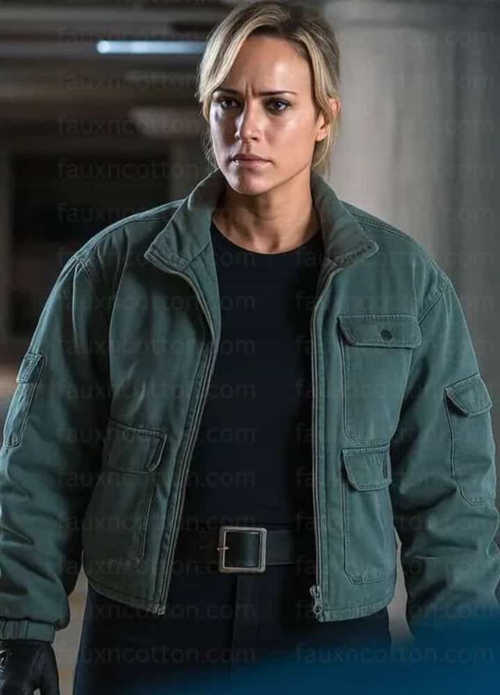 Jessica McNamee Mortal Kombat 2 Green Jacket