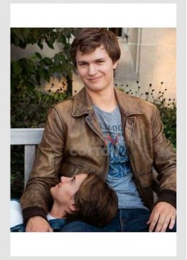 Ansel Elgort Fault in our Stars Bomber Jacket