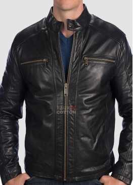 Marc New York by Andrew Marc Laser Moto Leather Jacket