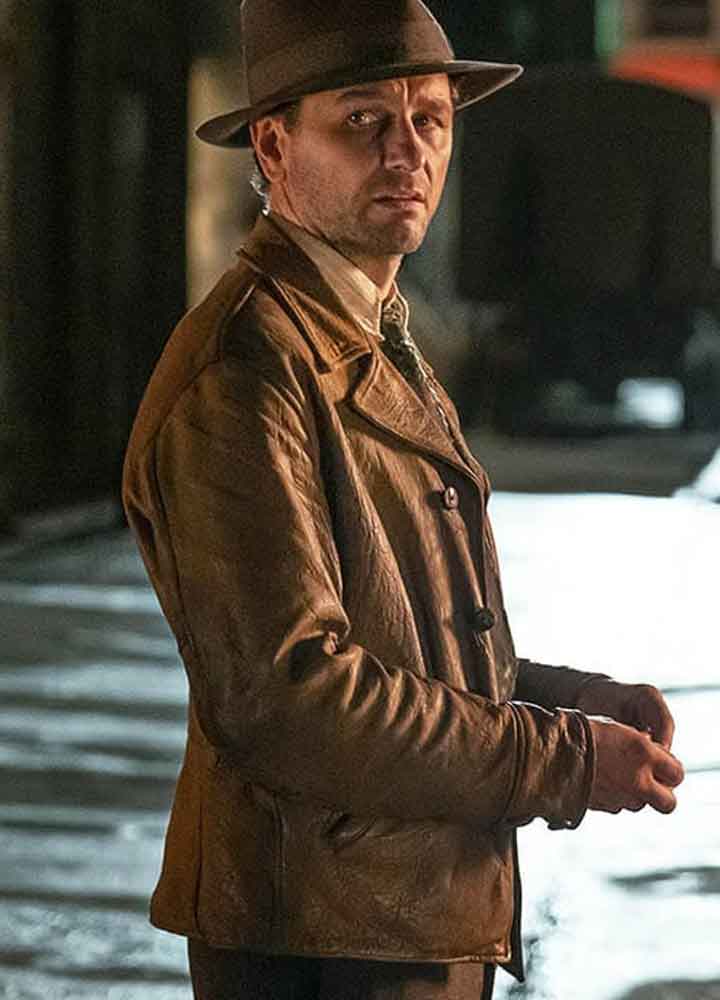 PERRY MASON MATTHEW RHYS LEATHER JACKET
