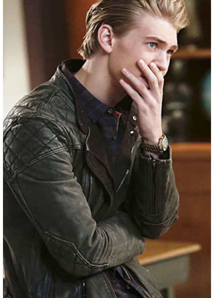 THE CARRIE DIARIES AUSTIN BUTLER BLACK JACKET THE CARRIE DIARIES AUSTIN BUTLER BLACK JACKET