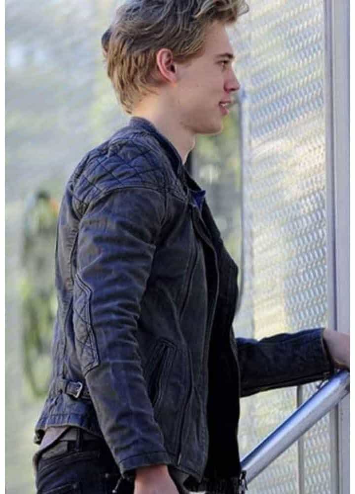 THE CARRIE DIARIES AUSTIN BUTLER BLACK JACKET THE CARRIE DIARIES AUSTIN BUTLER BLACK JACKET