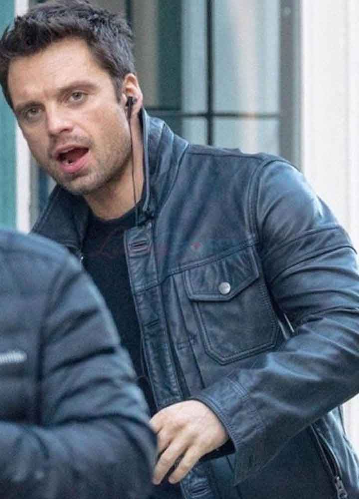 THE FALCON AND THE WINTER SOLDIER (BUCKY BARNES) SEBASTIAN STAN BLACK JACKET