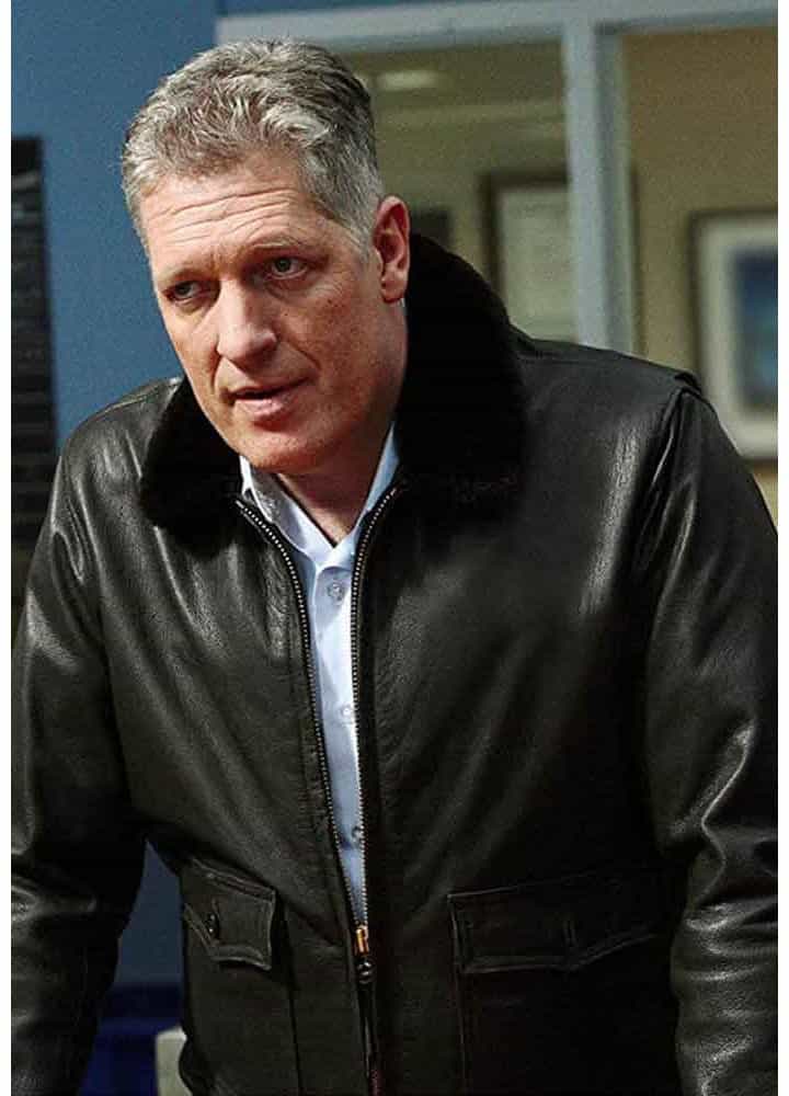 THE GUARDIAN CLANCY BROWN LEATHER JACKET 