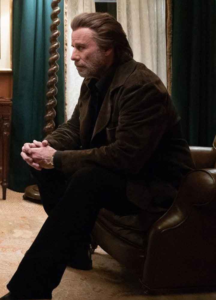 THE POISON ROSE JOHN TRAVOLTA BROWN JACKET