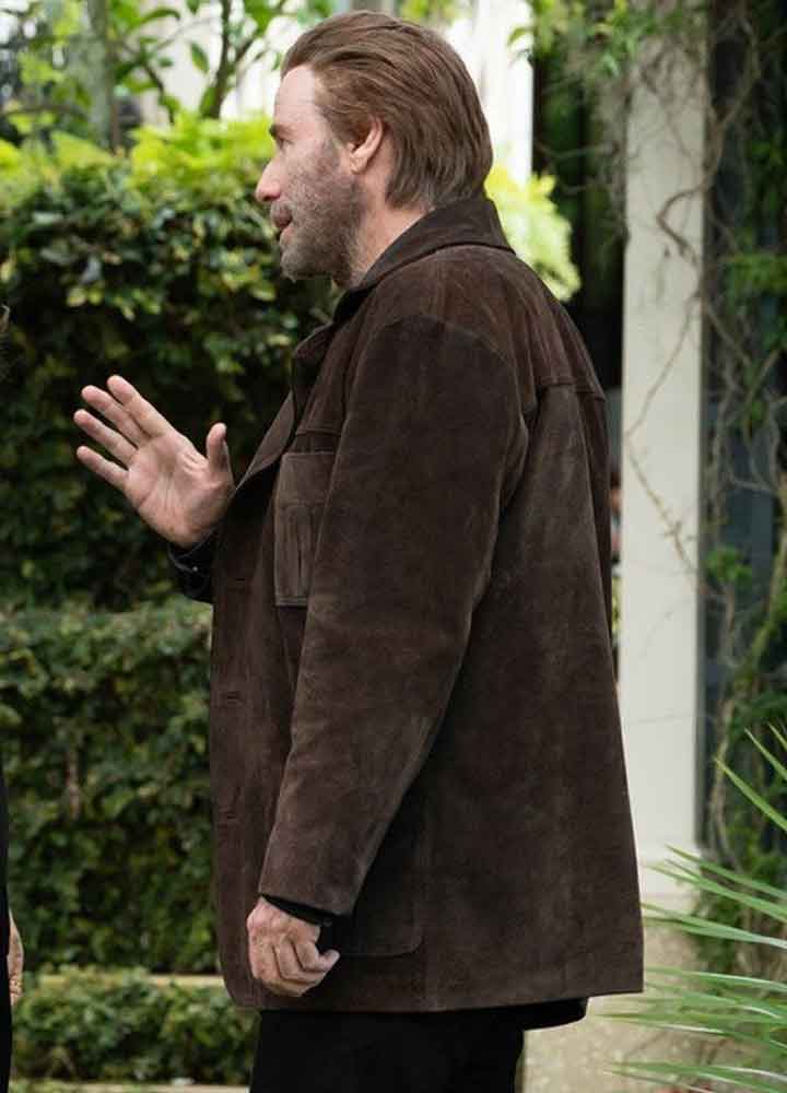 THE POISON ROSE JOHN TRAVOLTA BROWN JACKET