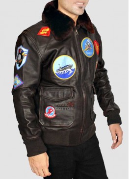 Top Gun Leather Jacket For Men 