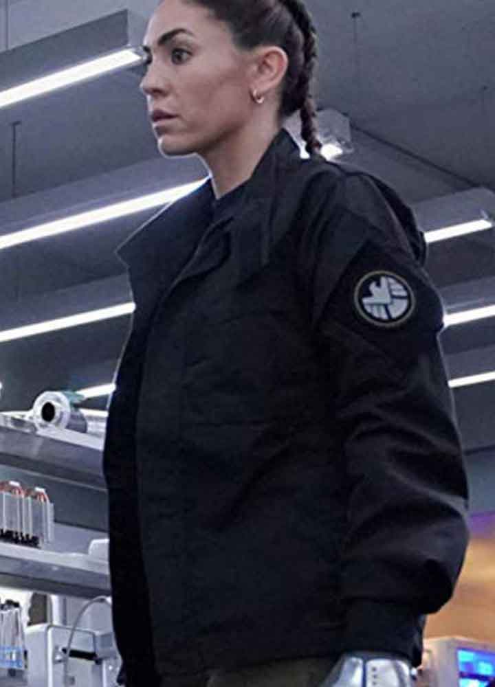 Agents of Shield (Elena Yo-Yo Rodriguez) Natalia Cordova-Buckley Black Cotton Jacket