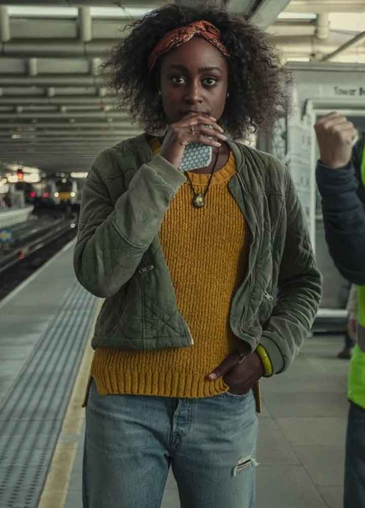 Behind Her Eyes (Louise) Simona Brown Cotton Jacket Behind Her Eyes (Louise) Simona Brown Cotton Jacket