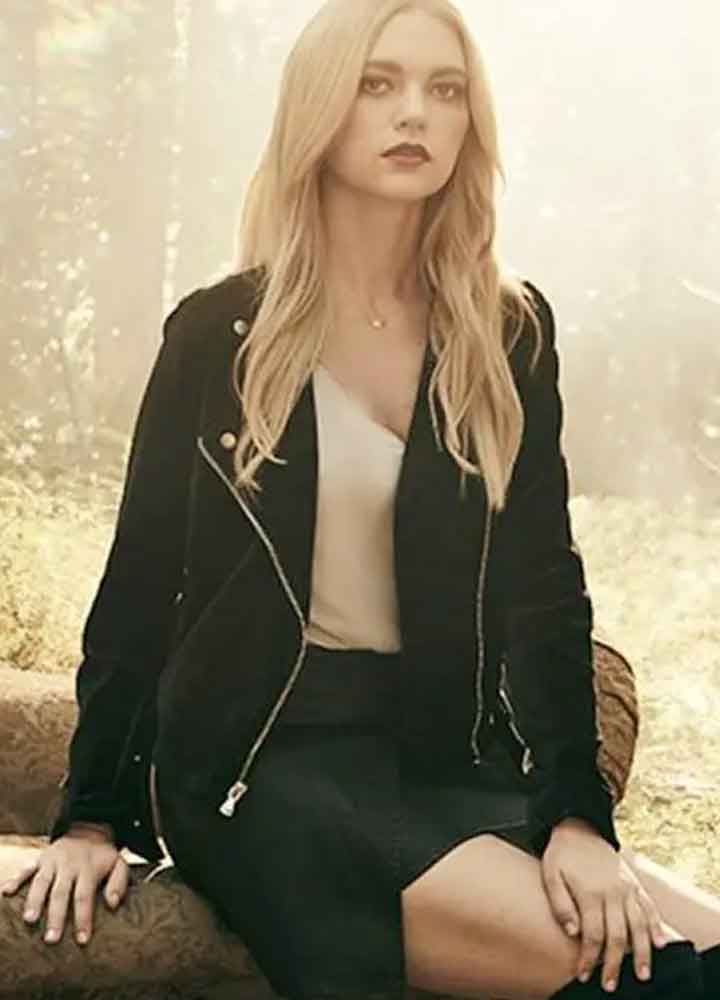 Legacies (Lizzie Saltzman) Jenny Boyd Suede Leather Jacket