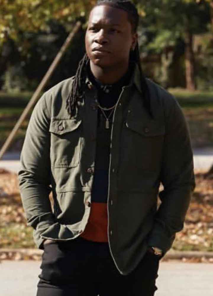 Legacies Chris Lee (Kaleb Hawkins) Green Cotton Jacket Legacies Chris Lee (Kaleb Hawkins) Green Cotton Jacket