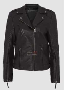 Maison De Nimes Cliff Faux Leather Jacket