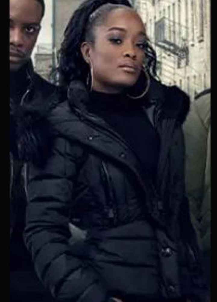 Power Book II Ghost (Diana Tejada) LaToya Tonodeo Black Parka Jacket