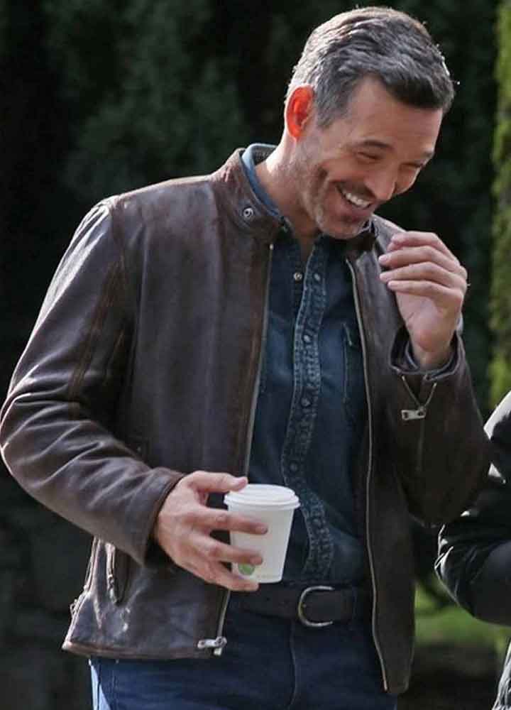 Take Two Eddie Cibrian (Eddie Valetik) Brown Leather Jacket
