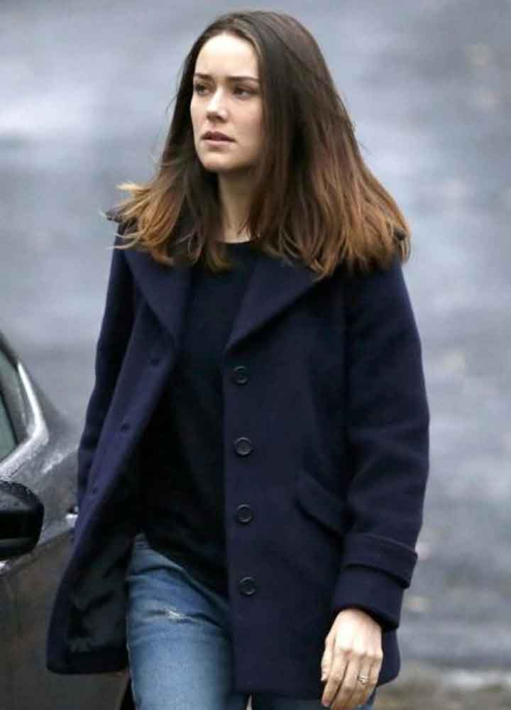 The Blacklist Elizabeth Keen  Blue Wool Jacket