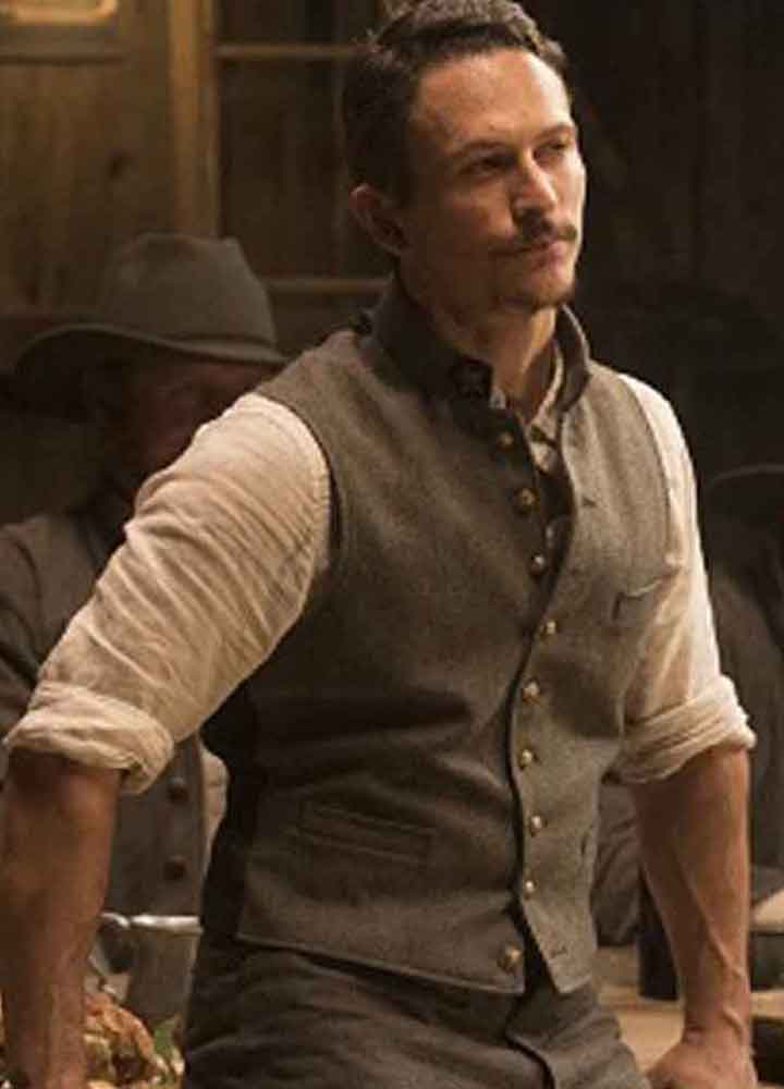 Westworld (Major Craddock) Jonathan Tucker Grey Wool Vest