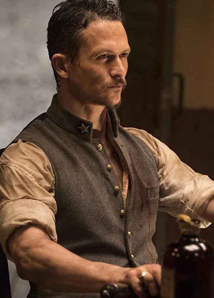 Westworld (Major Craddock) Jonathan Tucker Grey Wool Vest Westworld (Major Craddock) Jonathan Tucker Grey Wool Vest