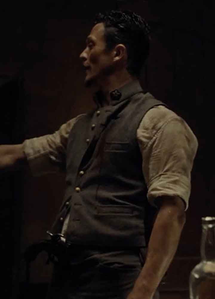 Westworld (Major Craddock) Jonathan Tucker Grey Wool Vest Westworld (Major Craddock) Jonathan Tucker Grey Wool Vest