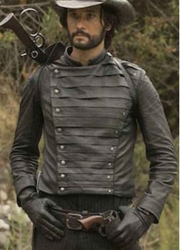 Westworld (Hector Escaton) Rodrigo Santoro Black Leather Jacket
