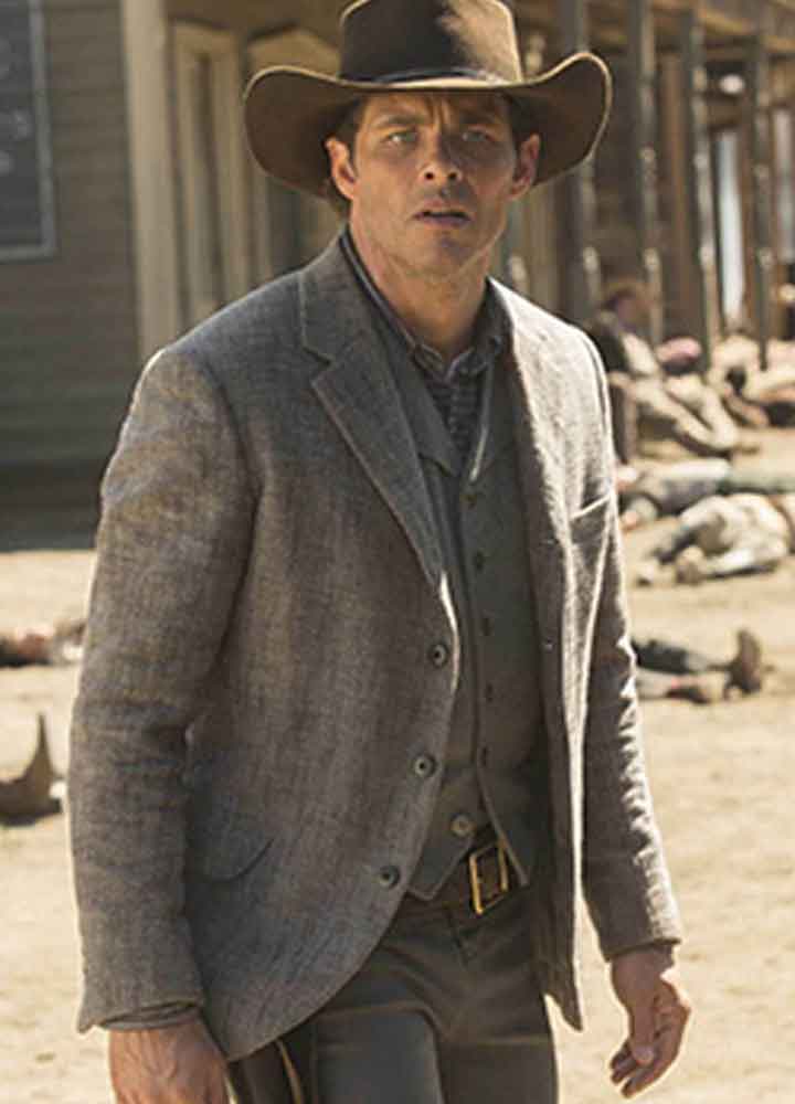 Westworld (Teddy Flood) James Marsden Grey Wool Blazer Westworld (Teddy Flood) James Marsden Grey Wool Blazer