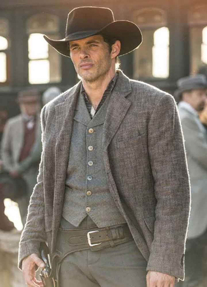 Westworld (Teddy Flood) James Marsden Grey Wool Blazer Westworld (Teddy Flood) James Marsden Grey Wool Blazer