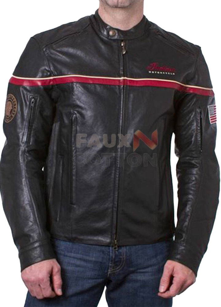 Indian Freeway Black Motorcycle Leather Jacket Indian Freeway Black Motorcycle Leather Jacket