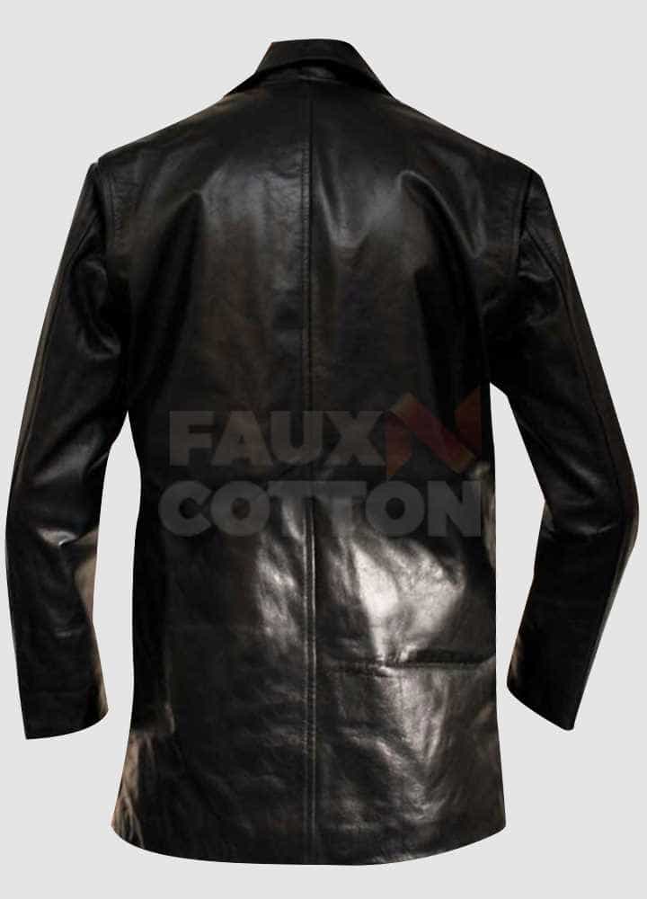 Max Payne Mark Wahlberg Black Leather Jacket/Coat
