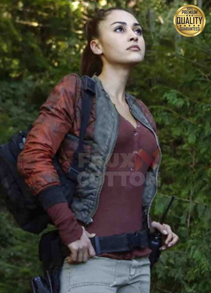The 100 Lindsey Morgan Leather Jacket The 100 Lindsey Morgan Leather Jacket