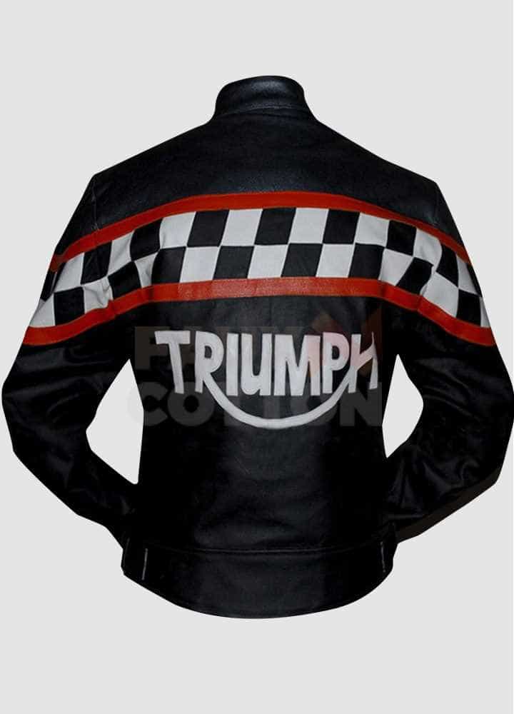 Triumph Black Motorcycle Leather Jacket for Sale Triumph Black Motorcycle Leather Jacket for Sale