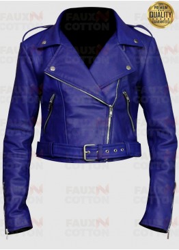 Women's Blue Short Body Jacket