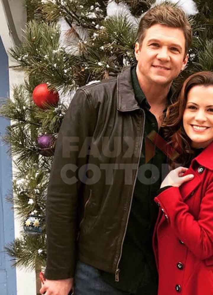 Holiday for Heroes Matt Evans Brown Leather Jacket