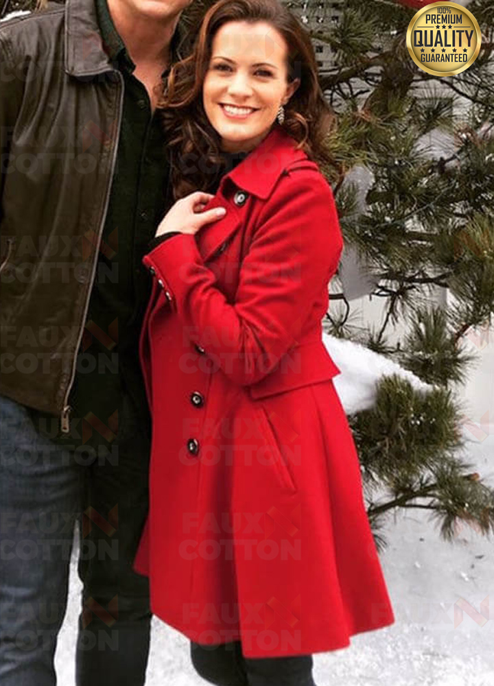 Holiday for Heroes Audrey Brown Red Wool Coat