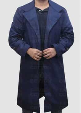 X-Files David Duchovny Cotton Trench Coat