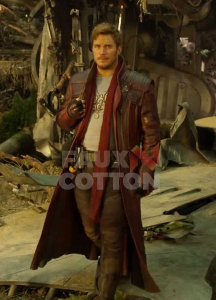 Zouq Fashions Guardians of The Galaxy Star Lord/Peter Quill Trench Coat 