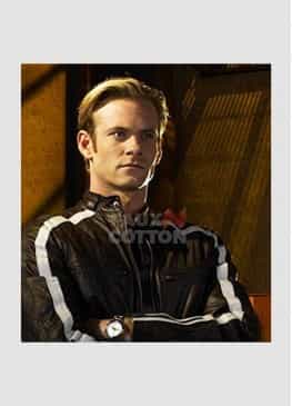 Eric Johnson Flash Gordon Black Leather Jacket