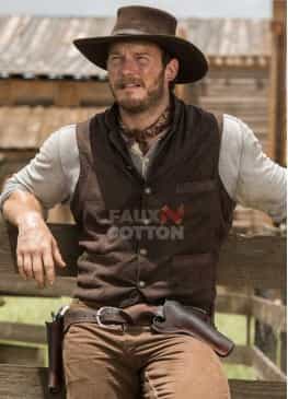 Magnificent Seven Josh Faraday Brown Vest