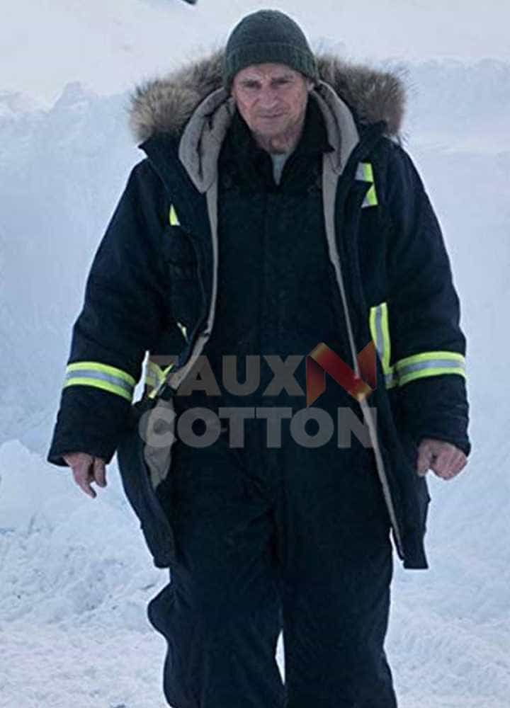 Cold Pursuit Liam Neeson Fur Jacket 