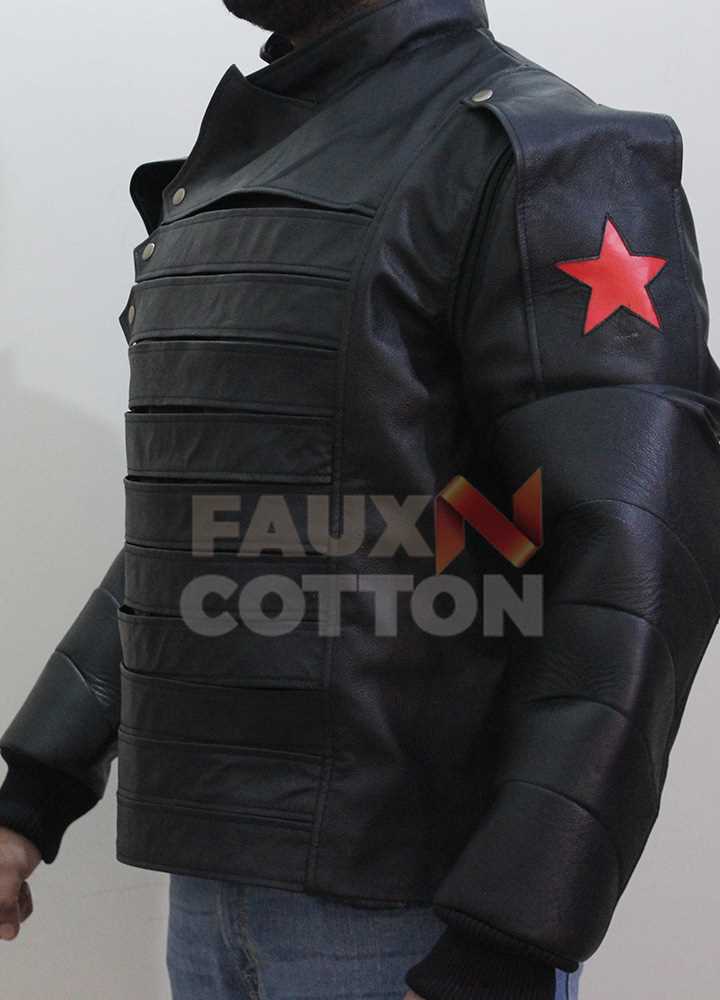 Winter Soldier Bucky Barnes Removeable Sleeves Jacket Winter Soldier Bucky Barnes Removeable Sleeves Jacket