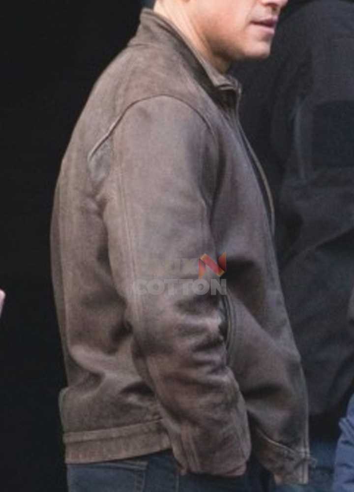 Matt Damon Jason Bourne Brown Leather Jacket