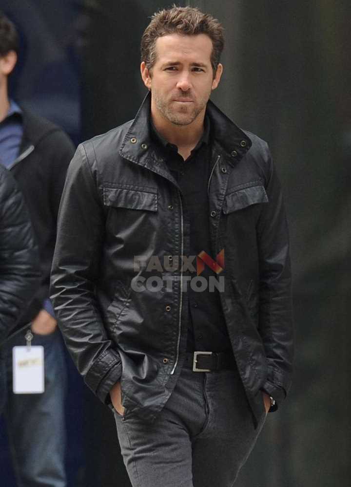 R.I.P.D Sheriff Nick Walker (Ryan Reynolds) Black Leather Jacket