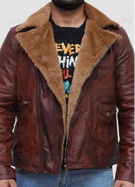 B3 Brown Lambskin Genuine Leather Jacket